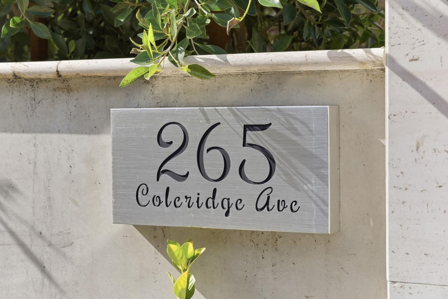 265 Coleridge Ave Palo Alto, CA 94301